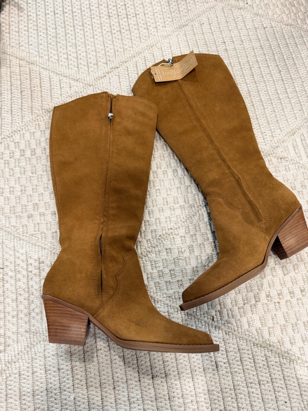Dolce Vita Ramsay Western Wide Calf Suede Boot - Picture 5 of 9